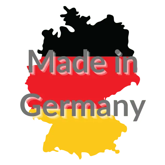 Siegel: Made in Germany — Baumwollputz hergestellt in Deutschland